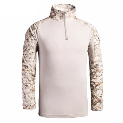 Армейская Мужская рубашка в Военном Стиле, страйкбольная рубашка BDU, Боевая тактическая рубашка с длинным рукавом, Мультикам - Цвет: 10