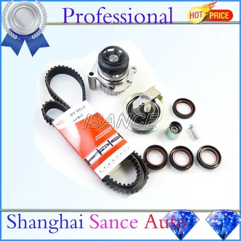 

ISANCE Timing Belt & Roller & Water Pump & Pulley Roller Idler & Crankshaft Oil Seal For Audi A4 TT VW Beetle Golf Jetta GTI