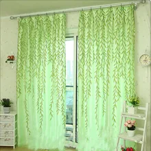Willow Тюль двери окна шторы с драпировкой и вставкой отвесный шарф Valances для гостиной шторы s Декоративные#008