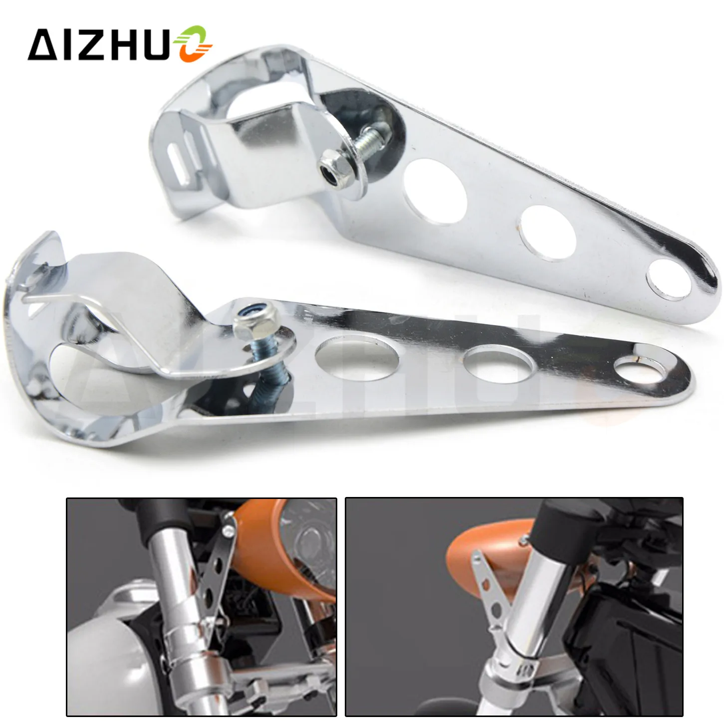 

35MM-43MM Fork Motorcycle Headlight Mount Bracket Motorcycle Lamp Holder Spotlight Bracket For Kawasaki Versys 650 Z650 Z800 BMW