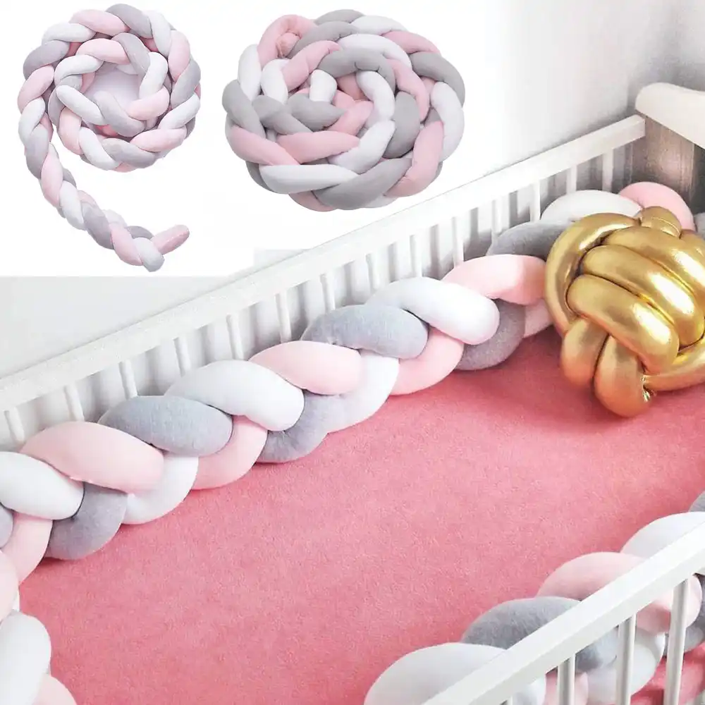 plush crib bumper
