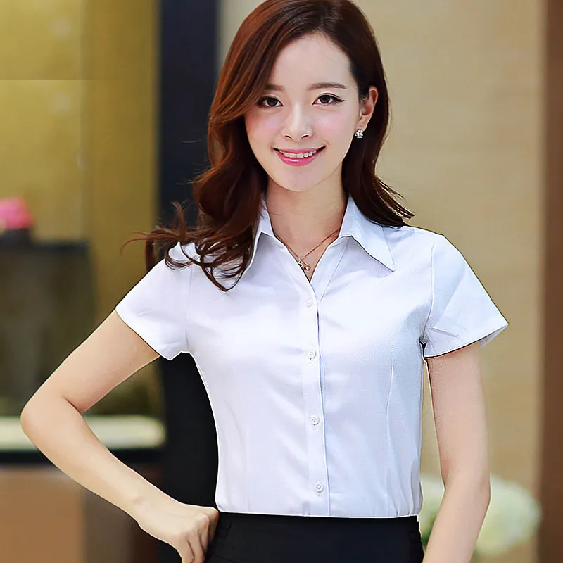 Buy Short Sleeved Shirt Female Professional Wear