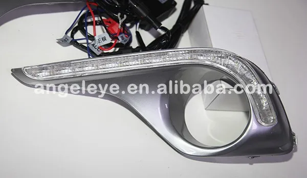 Для TOYOTA Highlander 12 светодиодов DRL Дневной ходовой светильник 2012-2013 год YDC