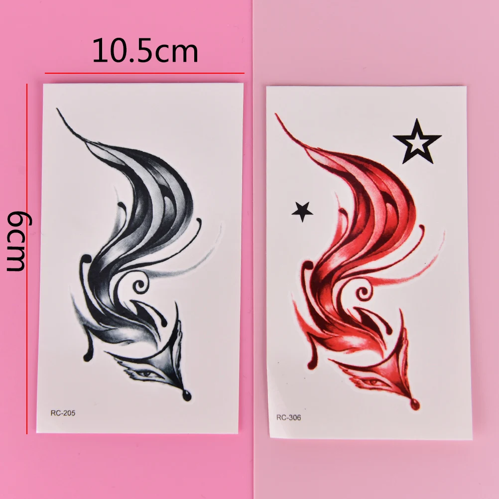 1 лист водостойкая тату наклейка в виде лисы|fox temporary tattoo|waterproof fake tattootattoo for women |