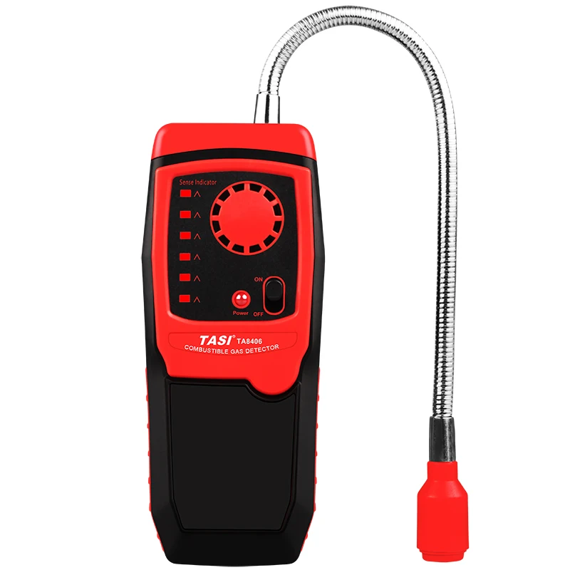 TA8406 ручной детектор природного газа горючий газ анализатор Утечки метана датчик сигнализации с светодиодный светильник и звуковой сигнал