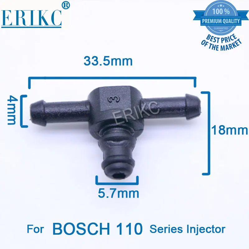 Erikc Common Rail Инжектор обратного потока масла соединитель трубы т типа пластиковый