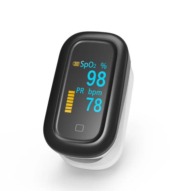 OLED Finger Pulse Oximeter Blood Oxygen Touch Full Screen Oximetro dedo Pulsioximetro Heart Rate Monitor saturatiemeter vinger