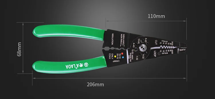LAOA " плоскогубцы для зачистки проводов многофункциональные плоскогубцы для обжима проводов, винтовых и зачистки проводов