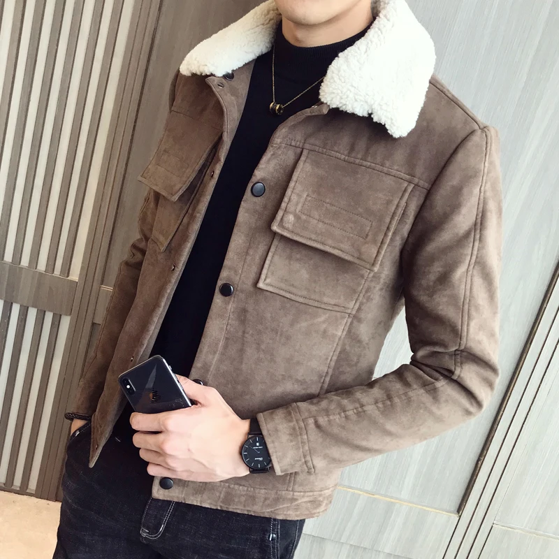 2018 new winter warmth enthusiast cotton lined suede