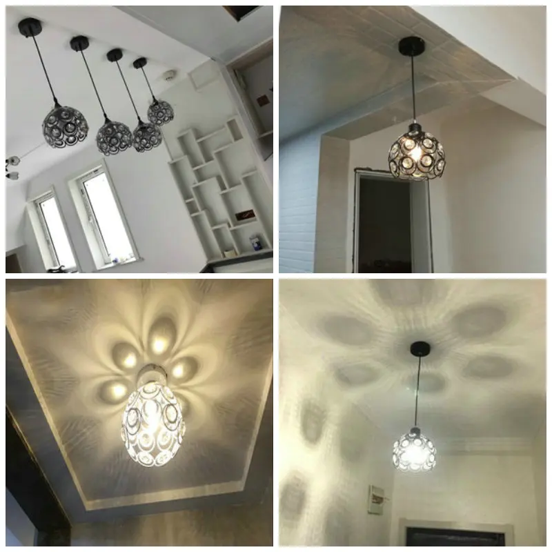 Modern Nordic Crystal Pendant Lights Led Ceiling Light Lamps for Home Bedroom Aisle Light Kitchen Crystal E27x1 led lamp 7