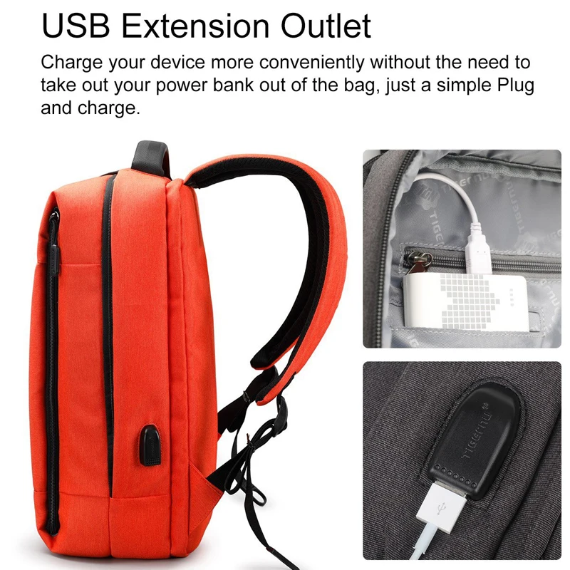 Tigernu morral de marca de carga USB hombres Mochila Anti-robo impermeable Mochila para portátil hombre Mochila bolso de escuela de la mujer Tigernu morral de marca de carga USB hombres Mochila Anti-robo impermeable Mochila para portátil hombre Mochila bolso de escuela de la mujer