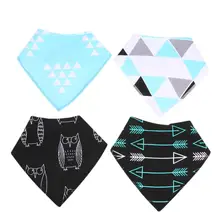 4 шт./лот ребенка отрыжка бандана нагрудники хлопка мягкие детские малыша Треугольники шарф нагрудник Прохладный младенческой слюны Полотенца Интимные аксессуары