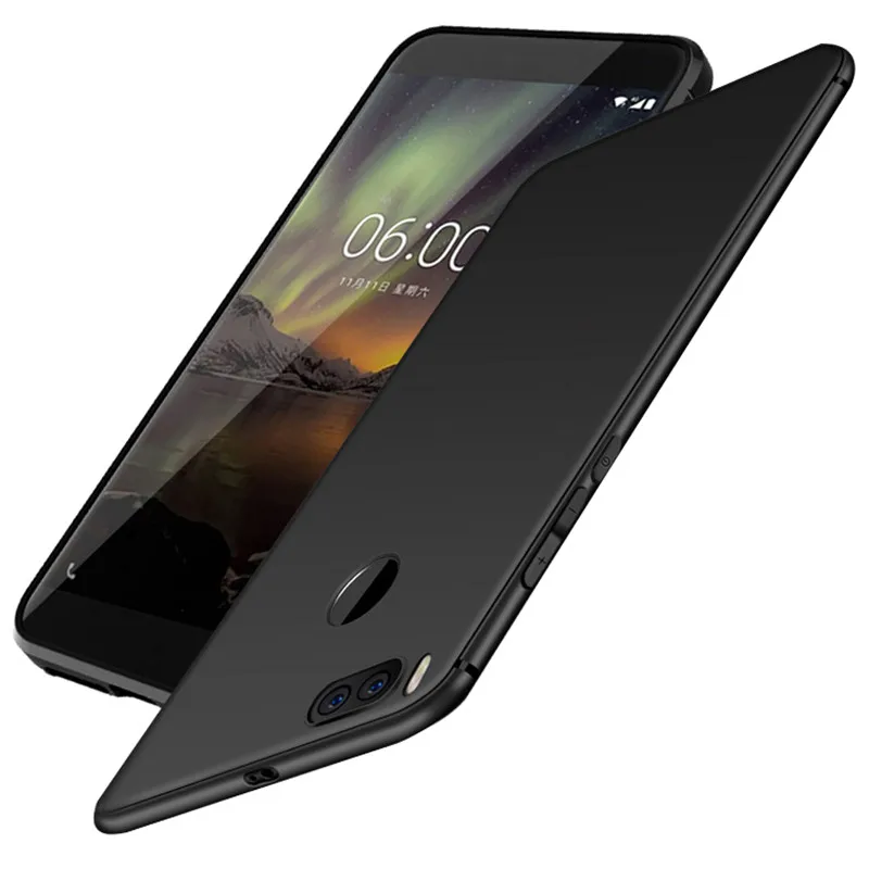 

For Xiaomi Mi A1 Case MIA1 Black Scrub Soft Silicone TPU Phone Case For Xiaomi Mi A1 Cover 5X