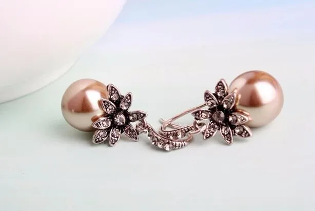 Luxury Pearl Drop Earrings Fine Jewelry Accessory