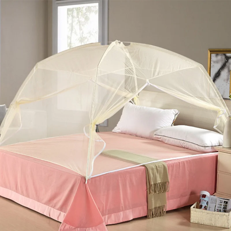 

New Cute Cartoon Child Mosquito Net Pink and Blue Color Netting Children Bracket Bed Net Infant Mongolian Yurt Mosquito Curtain