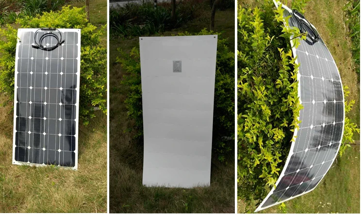 Водонепроницаемая гибкая панель Zonne en 400w 48v солнечная Chargeur Solaire из Китая 100w 12v 4 шт