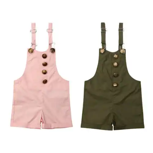 baby girl dungaree shorts