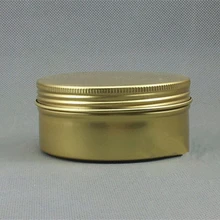 50 г пустой золото Алюминий Jar Еда крем для упаковки контейнеров воск Лосьон упаковка бутылка 50 шт