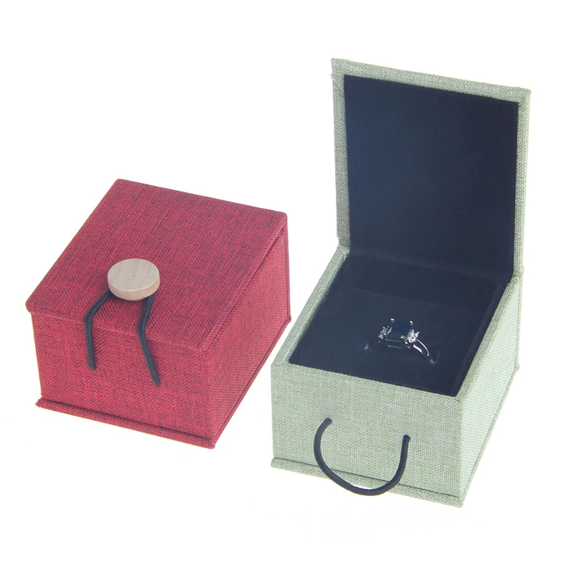 

Fashion Engagement Wedding Earring Ring Pendant Jewelry Display Storage Box Gift 4colors