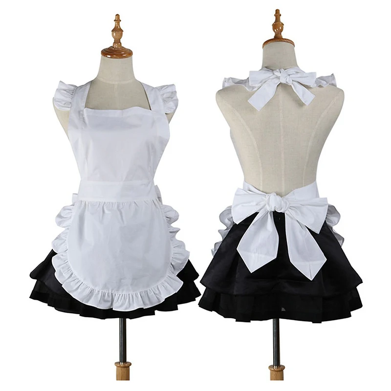 High Quality Cute Cotton Kitchen cooking apron Restaurant Waitress work