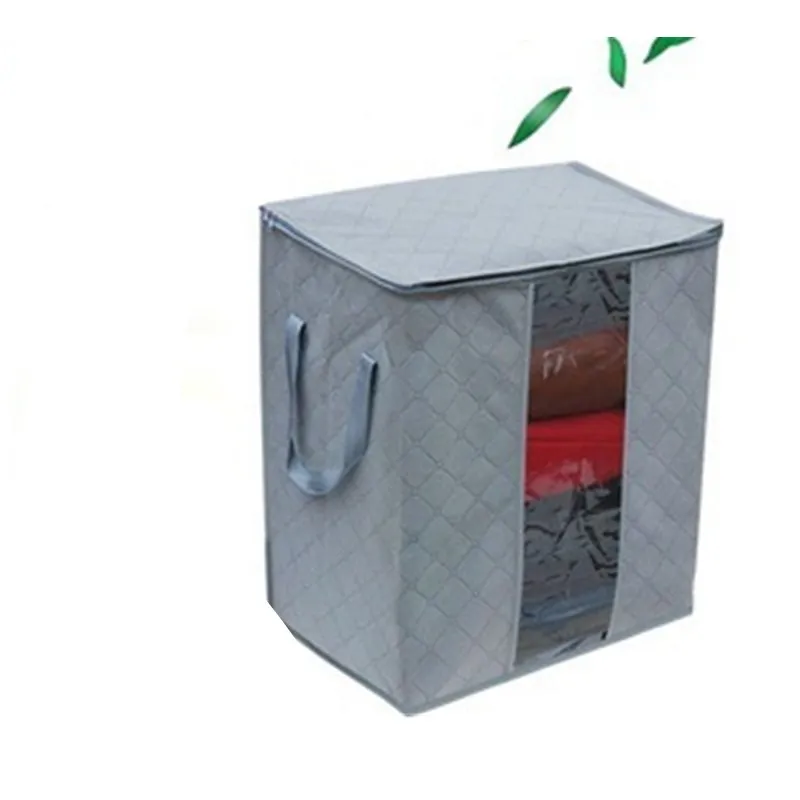 

Thickened non-woven bamboo charcoal color clothing storage bag clothing bag 5 color optional