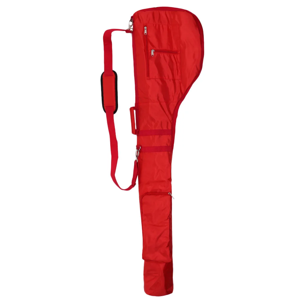 Portable Nylon Golf Pouch Bag Travel Bag Case Sports Bags for Golfer Golf Training Green/Red/Orange/Black 2x13x50ft