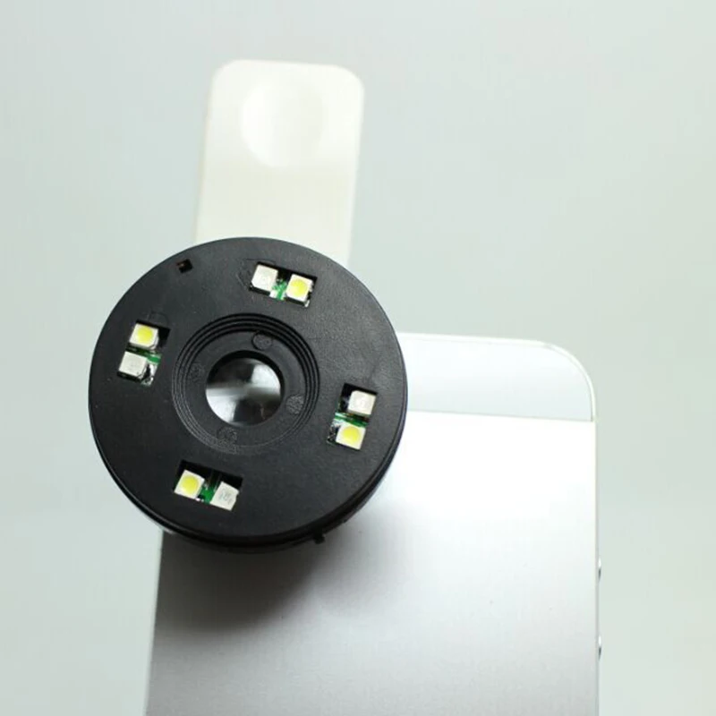 Универсальный 68X светодиодный оптический зум круглый Лен с зажимом телескоп камера микроскоп объектив для мобильного телефона объектив для Xiaomi Mi5 IOS