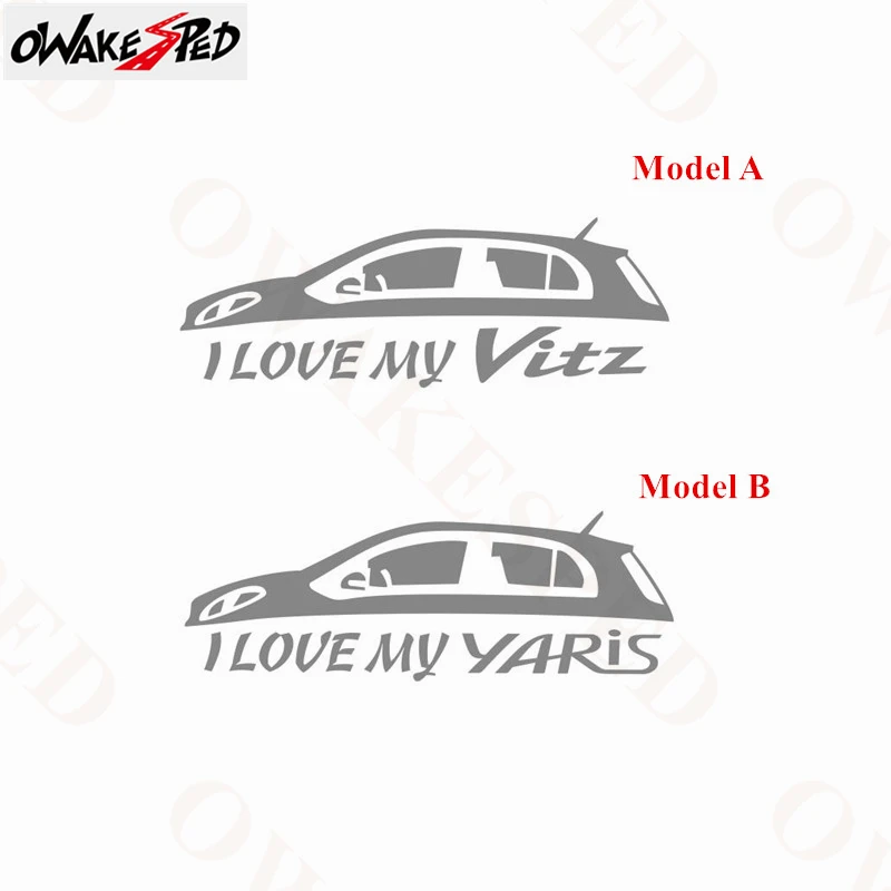 Стайлинг автомобиля I love my Vinyl stickers Auto Body декор для оконного стекла Sticker Toyota Vitz Yaris