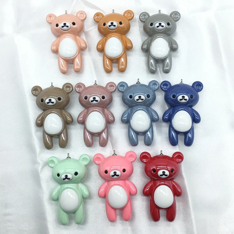 

Meideheng Multi cute bearLacquer varnish DIY Craft Rabbit Beads For Jewelry Making Baby Necklace Pendant Needlework Accessories