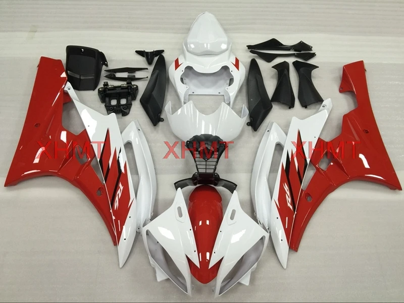 Обтекатель для кузова YZF R6 2006 2007 YZF600 06 Abs YAMAHA YZFR6 07 Белый Красный Полный