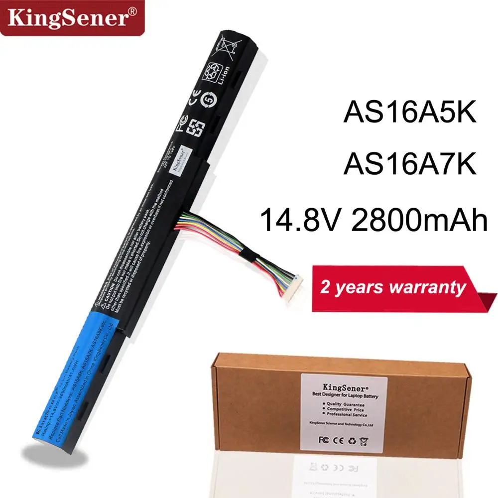 KingSener AS16A5K AS16A7K AS16A8K Батарея для acer Aspire E15 E5-475G 523G 553G 575G 774G E5-575-59QB E5-575 E5-575G-53VG