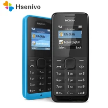 105 оригинальный Nokia 105 fm-радио Две сим-карты хорошее качество открыл мобильный телефон Бесплатная доставка