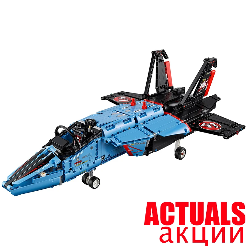 

LEPIN Technic 20031 Air Race Jet Aircraft Model Building Blocks Brick Kits DIY Model Toys for children 1151pcs Compatible 42066
