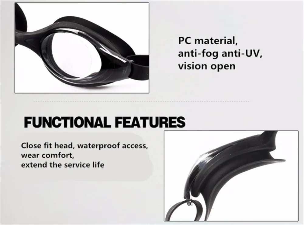 Мульти силиконовые профессиональные мужские и женские плавательные оптические очки с защитой от ультрафиолета водонепроницаемые противотуманные очки для плавания по рецепту