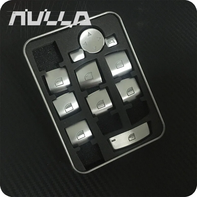 

NULLA Door Window lift Button Stickers Cover Decoration Trim For BMW F10 F07 F06 F12 F13 F01 F02 F20 F30 F32