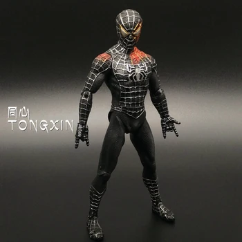 

The Amazing SpiderMan Movie Movable Dolls Black Spider-Man'S Venom Handmade Toys Model Birthday Gifts T25