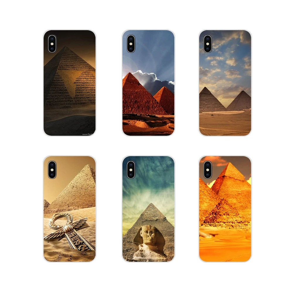 

TPU Transparent Skin Case Landscape Pyramids Egypt Desert For Samsung Galaxy S4 S5 MINI S6 S7 edge S8 S9 S10 Plus Note 3 4 5 8 9