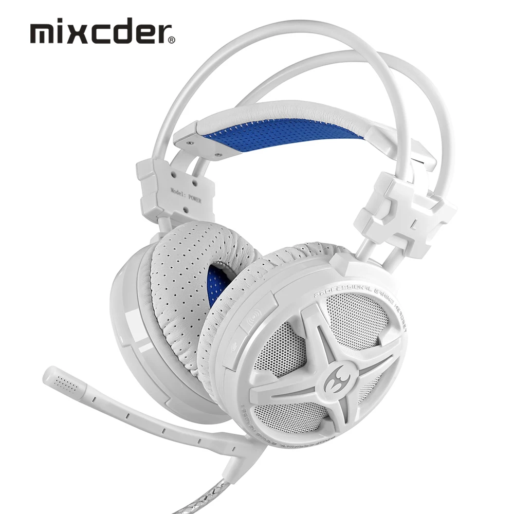 Mixcder Мощность 7.1 Digital Surround Sound Gaming headphoneswith Вибрации Умный LED Light and Free Drive для Mac/PC |