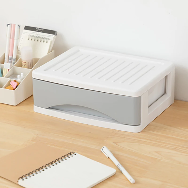 Plastic Pen Office Storage Box Multi-layer Cabinet Rack Makeup Cosmetic Medicine Sundries Drawer Bill A4 Articles Organizer