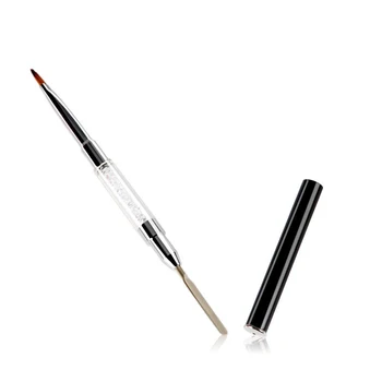 

Dual End Nail Art Acrylic Handle Poly Gel Building Extension Pen Brush Spatula Manicure tool