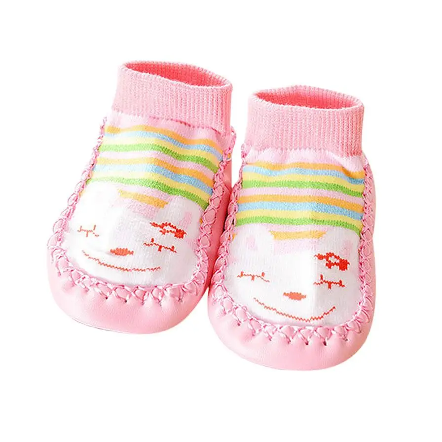 

2016 Unisex suit for Autumn,Winter,Spring Cartoon Kids Toddler Baby Anti-slip Sock Shoes botas infantil menina kids girls boots