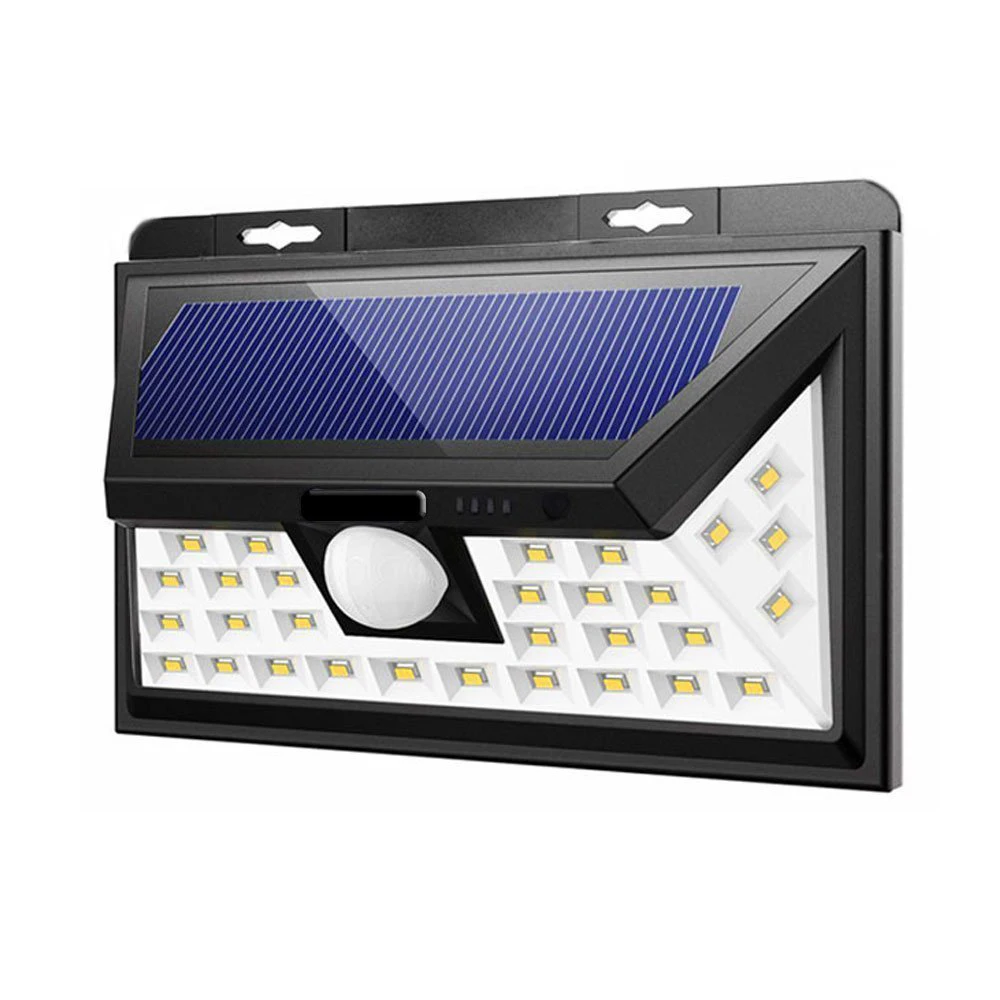 

Solar Led light with PIR Motion sensor Outdoor garden light 270 Degree lighting 34 LEDs security lamp for Emergency Garland yard