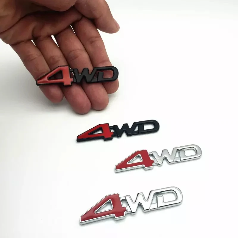 

2PCS Car Tail Rear Side Metal 4x4 RC Car 4WD Sticker 3D Chrome Badge Car Emblem Badge Decal Auto Decor car Styling Accessories