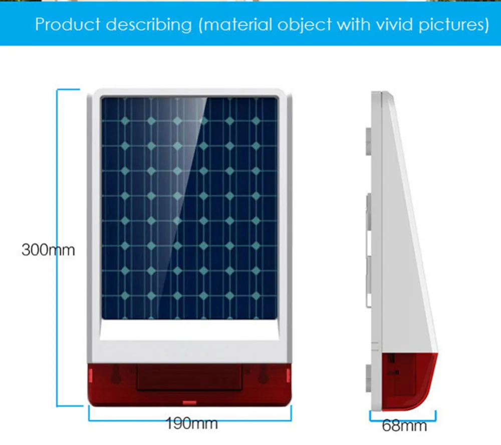 Wolf-Guard DIY беспроводная наружная Погодостойкая Солнечная Сирена охранная система датчик двери PIR детектор движения брелоки