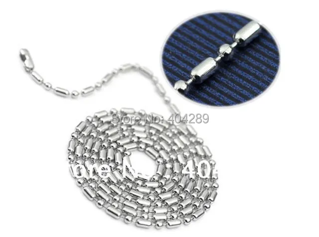 

Wholesale 24PCS 16'' to 30'' Bamboo Beads Ball Waist Buckle Chains Necklace Fashion Stainless Steel Jewelry