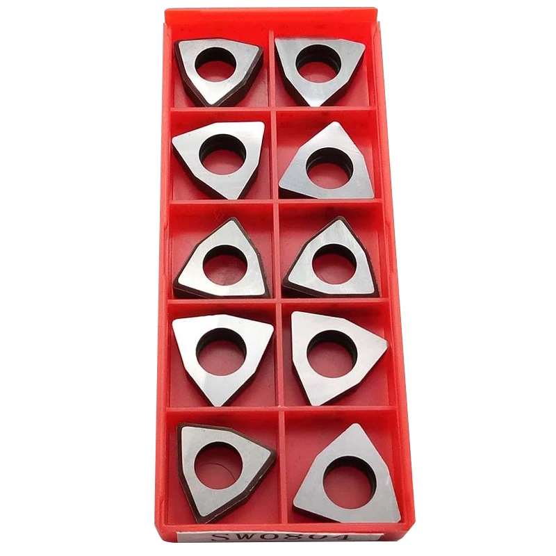 10pcs/Box MW0804 Carbide Shim Trigon for WNMG0804 Inserts CNC Turning Tool Holder Boring Bar