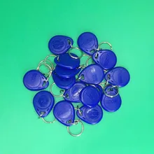 Free Shipping 125Khz RFID Proximity ID Card Token Tags Key Keyfobs Access Control,Blue Color