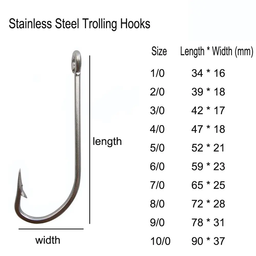 500Pcs Stainless Steel Fishing Hooks Long Shank Barbed Saltwater Fishing  Hooks For Worm Single Circle Carp