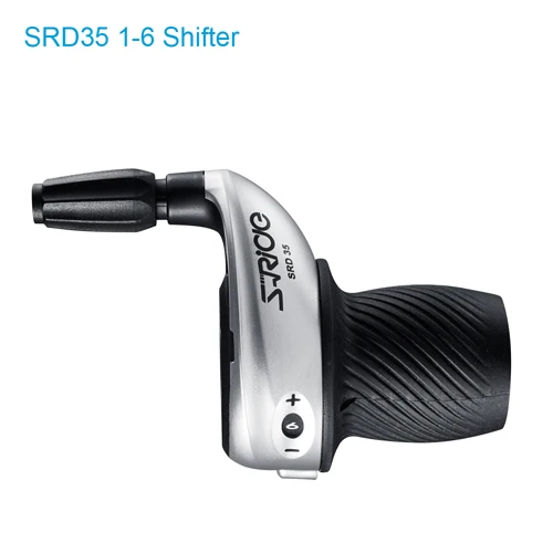 S-Ride MTB велосипед 3x6 Скорость Twist Shifter левый и правый Twist Grip Шестерня шифтеры подходят для Shimano SL-RS25 пружинное переключение - Цвет: Silver 1-6 Shifter