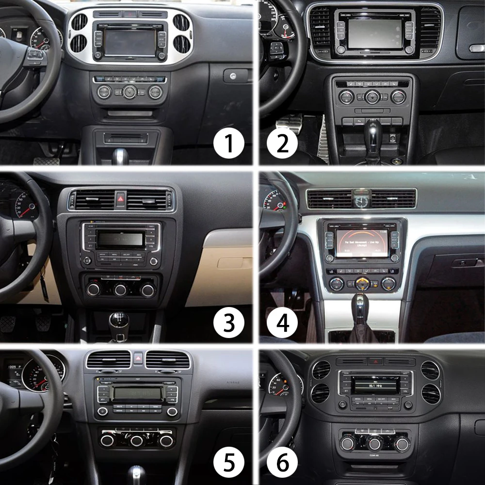 Discount Stereo Head Unit 1 Din android GPS for Passat Tiguan Golf Radio for Seat for Skoda autoradio RDS navigation bluetooth WIFI HDMI 1